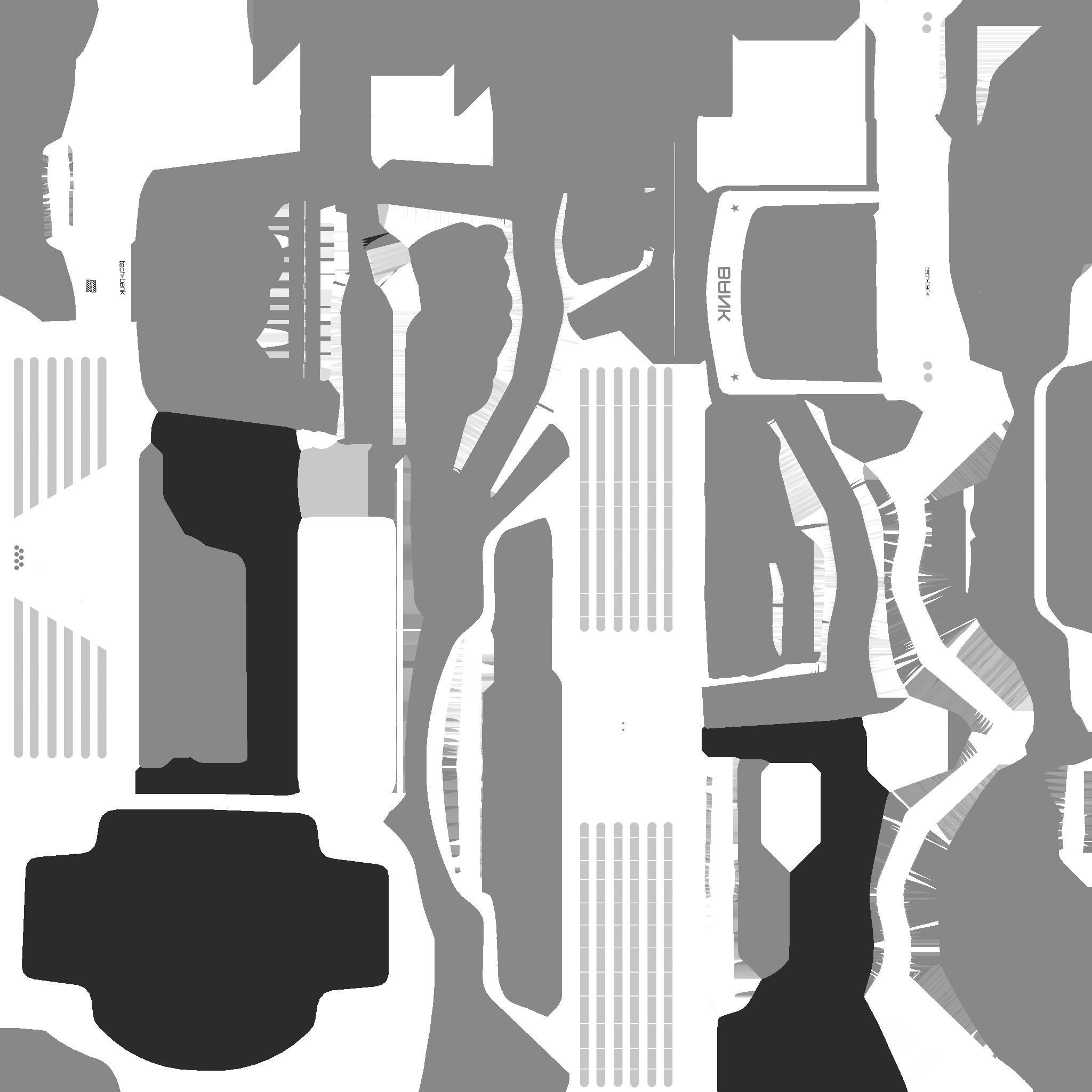 SciFi Bank A08 Metallic - Sci Fi Exterior Design Low-poly 3D model_25