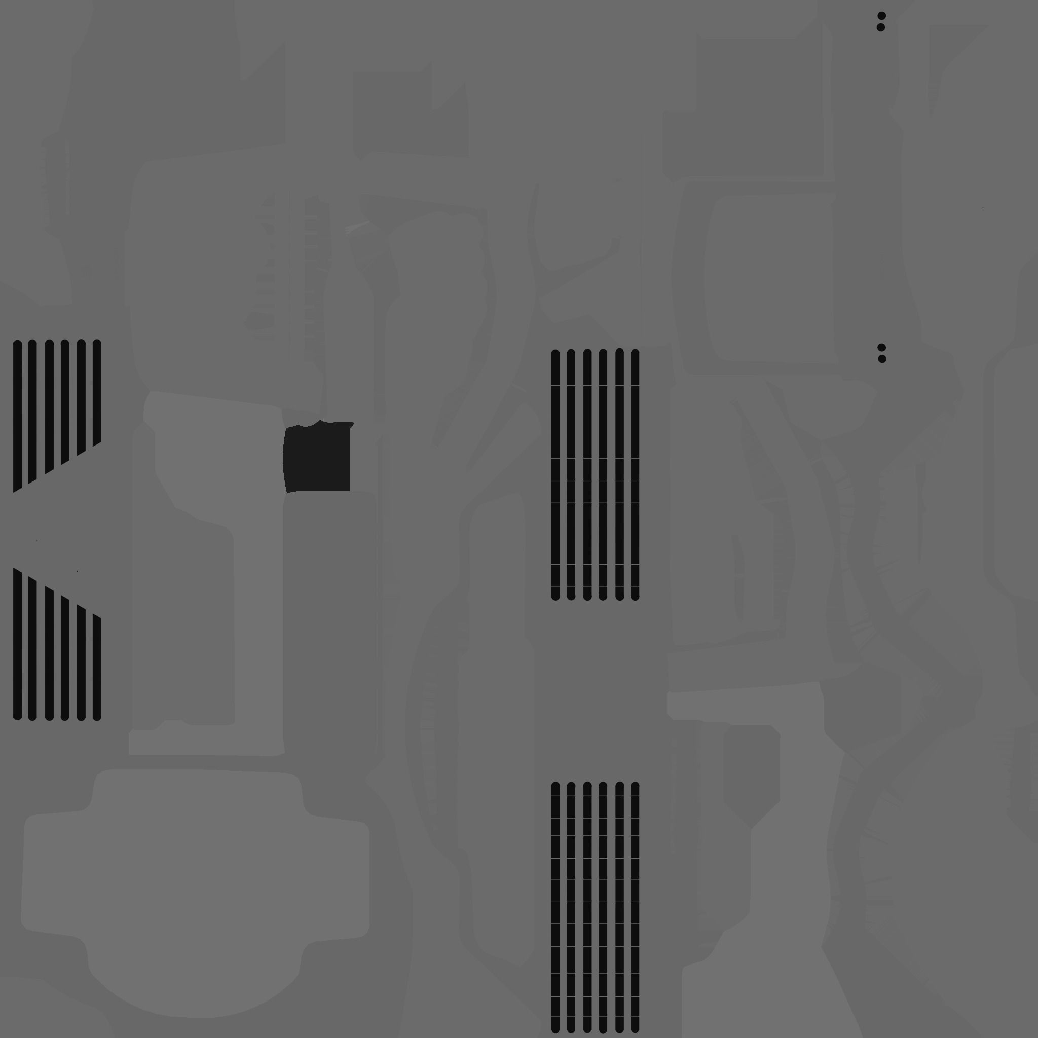 SciFi Bank A08 Metallic - Sci Fi Exterior Design Low-poly 3D model_27