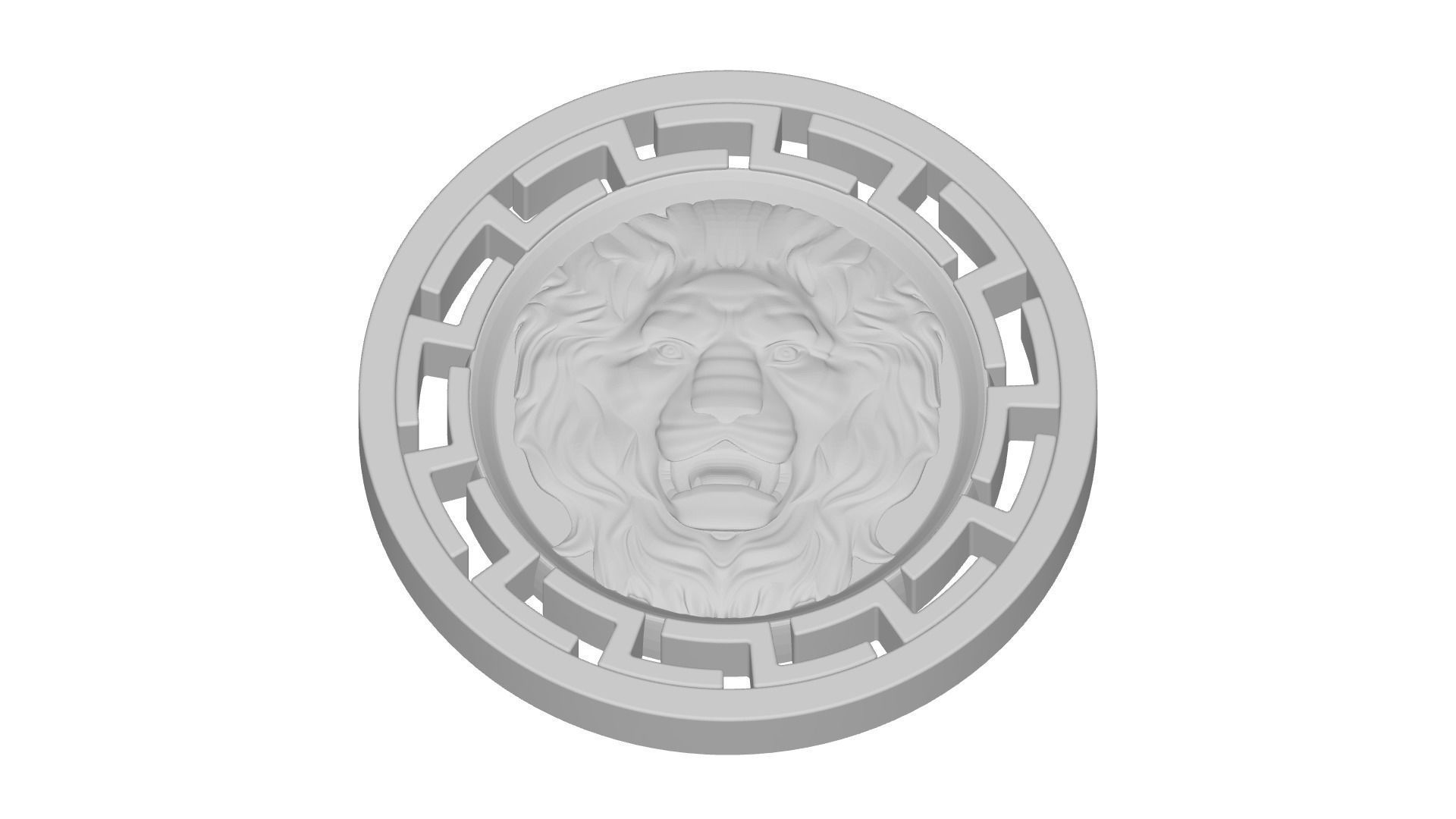 3d models of lion heads set of 7 models 3D print model_2