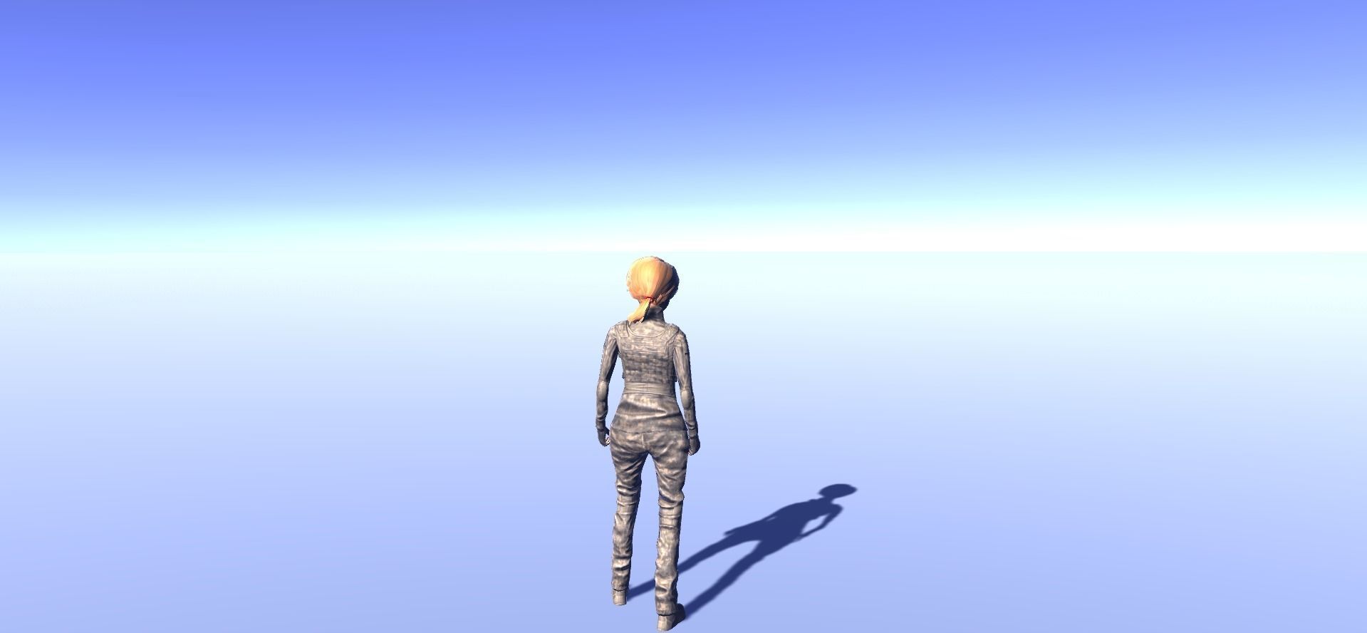 Solomia - animated rigged Military Female Low-poly 3D model_6