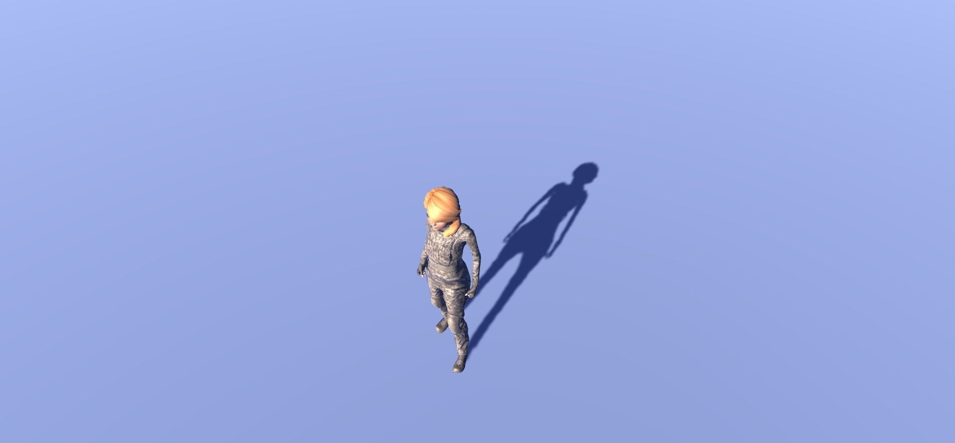 Solomia - animated rigged Military Female Low-poly 3D model_10