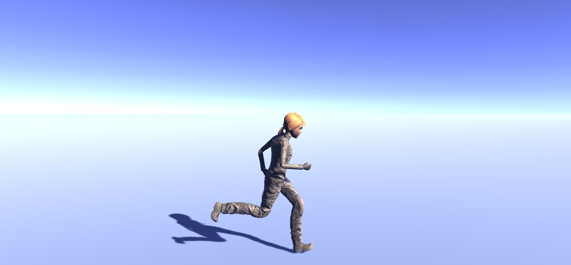 Solomia - animated rigged Military Female Low-poly 3D model_9