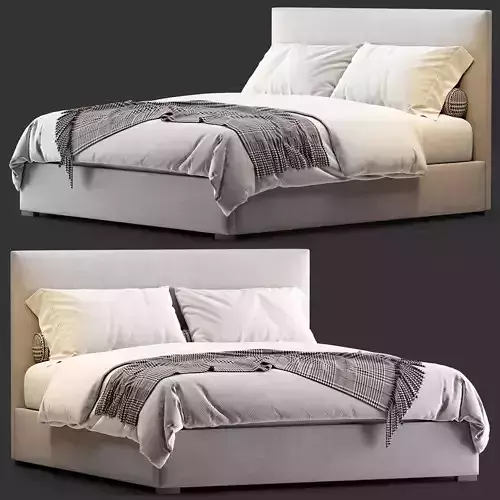 LAWSON FABRIC BED 3D model