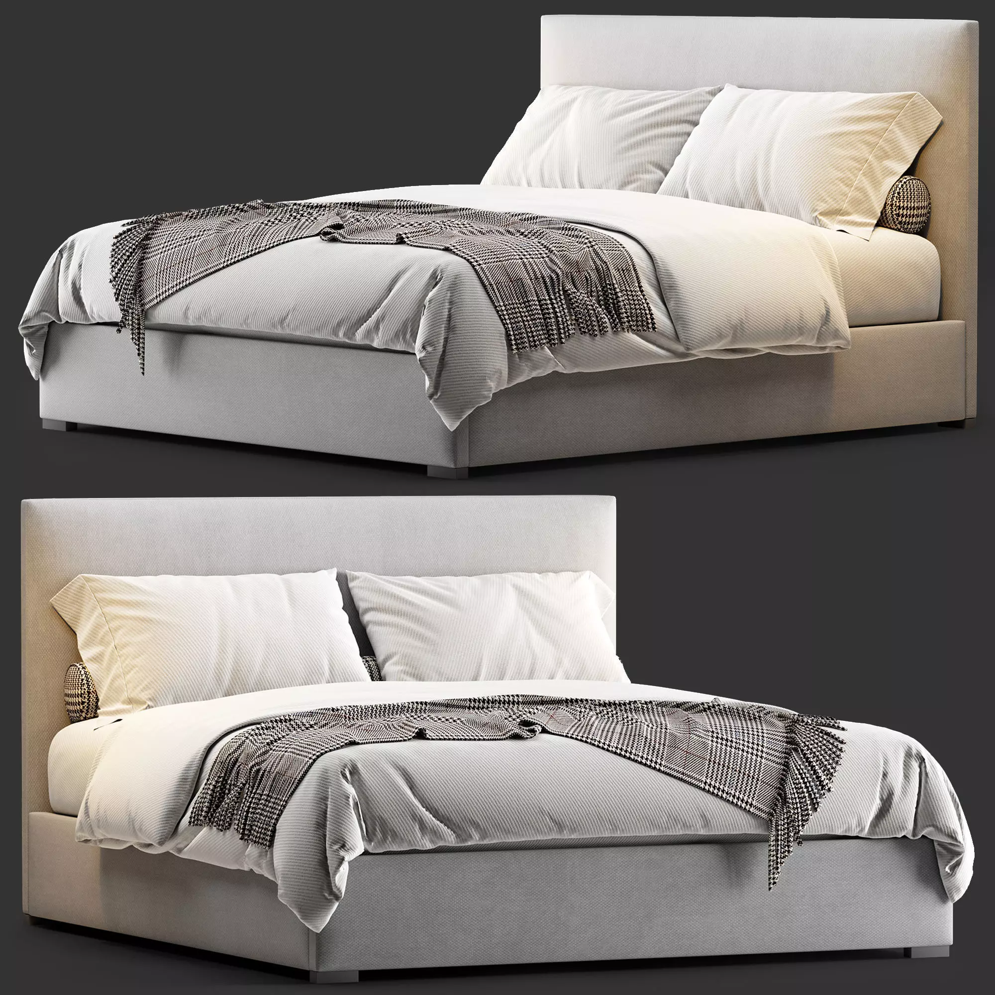 LAWSON FABRIC BED 3D model