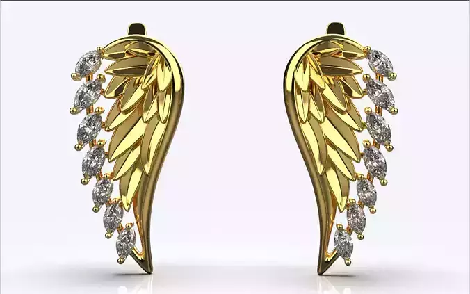 angel wing earrings