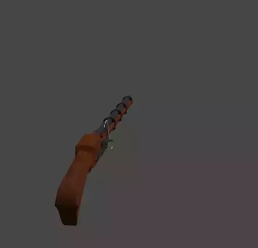 Matchlock Gun Free 3D model