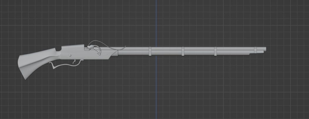 Matchlock Gun Free 3D model_13