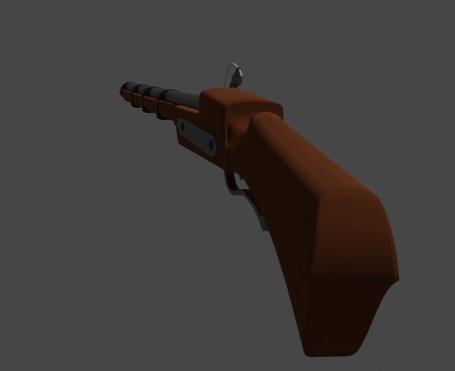 Matchlock Gun Free 3D model_6