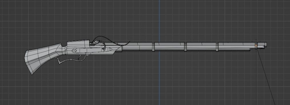 Matchlock Gun Free 3D model_12