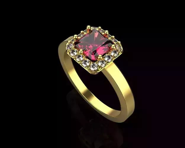 ring with sapphire and diamonds 018