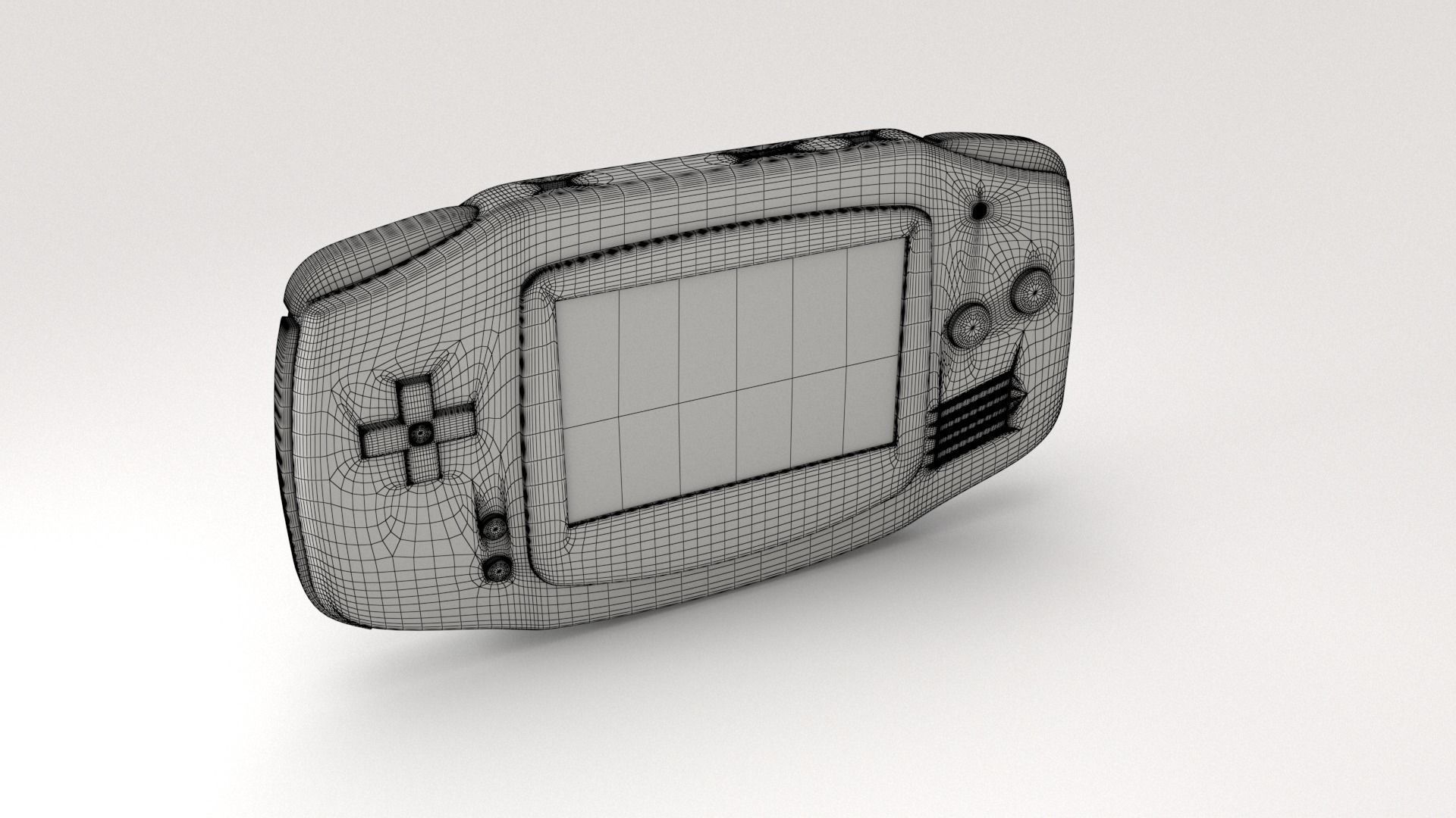 Gameboy 3D model_7
