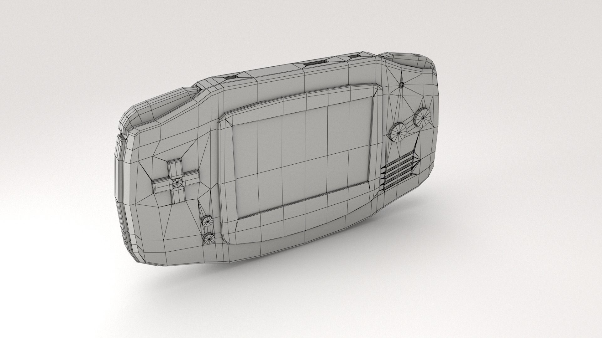 Gameboy 3D model_5