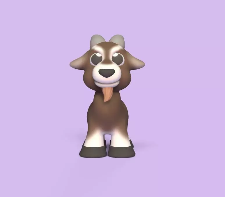 Cartoon Goat 3D print model