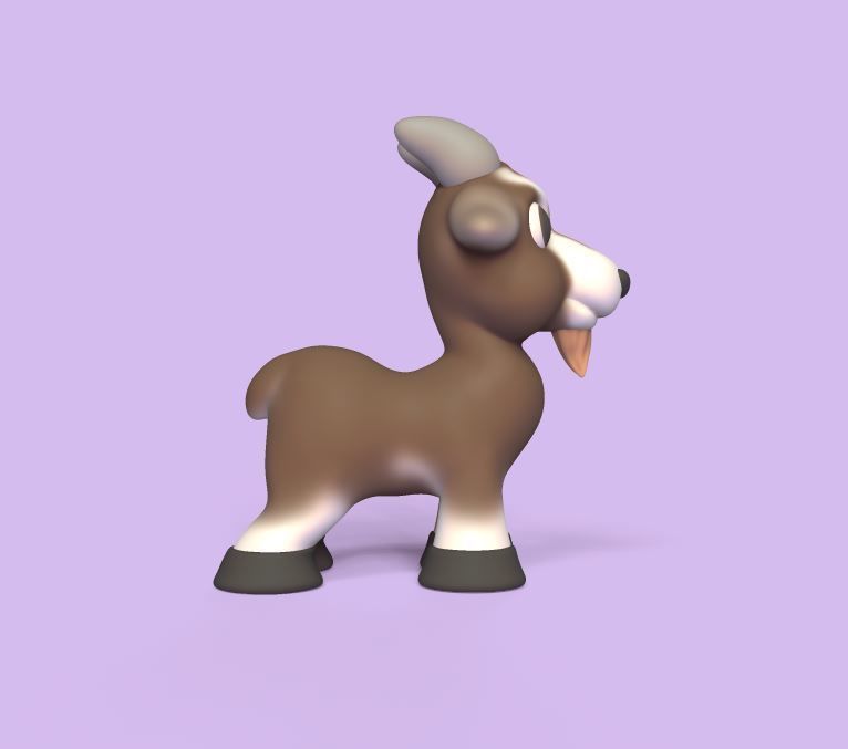 Cartoon Goat 3D print model