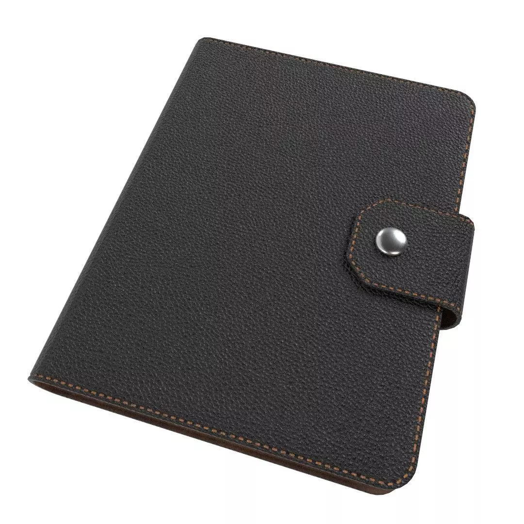Leather Notebook 15 textures variants 4k Free 3D model