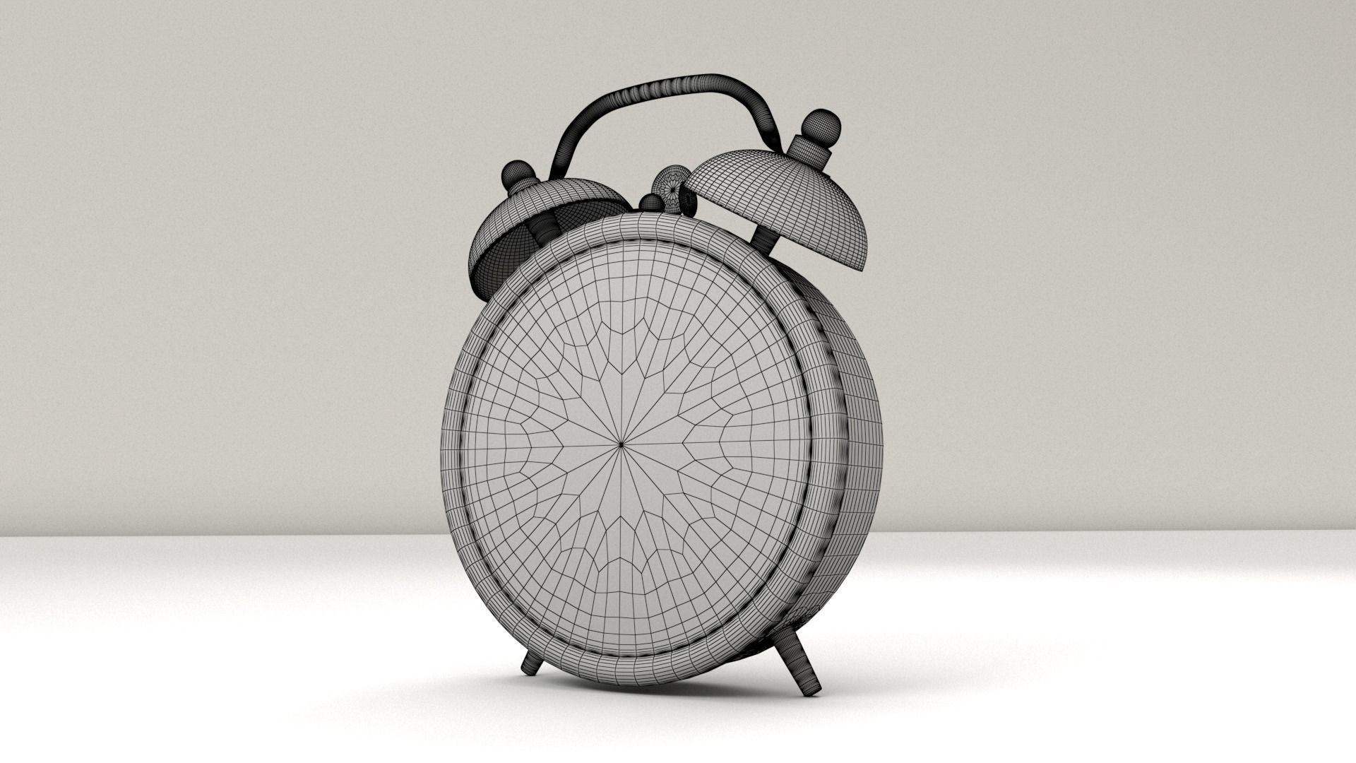 Old Alarm Clock 3D model_7