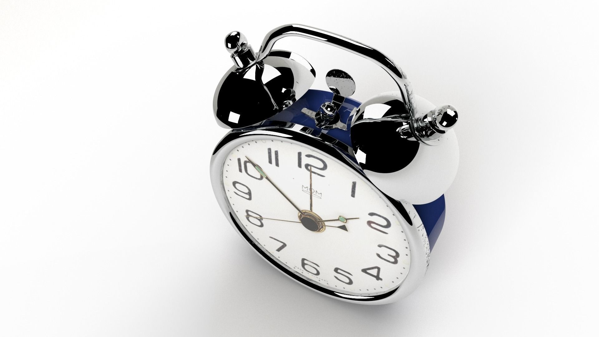 Old Alarm Clock 3D model_4