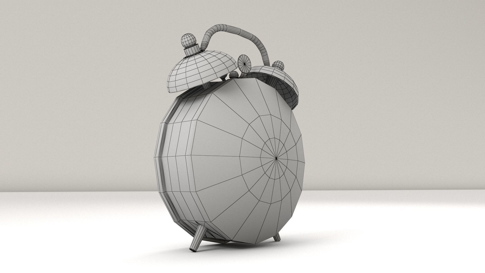 Old Alarm Clock 3D model_6