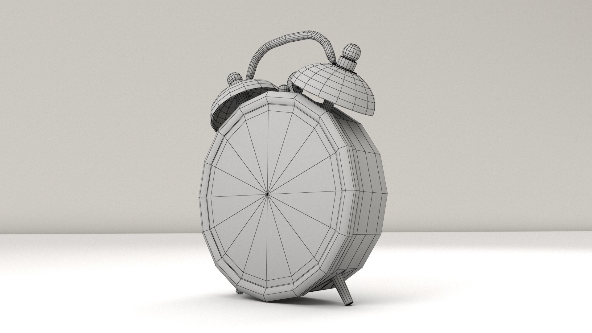 Old Alarm Clock 3D model_5