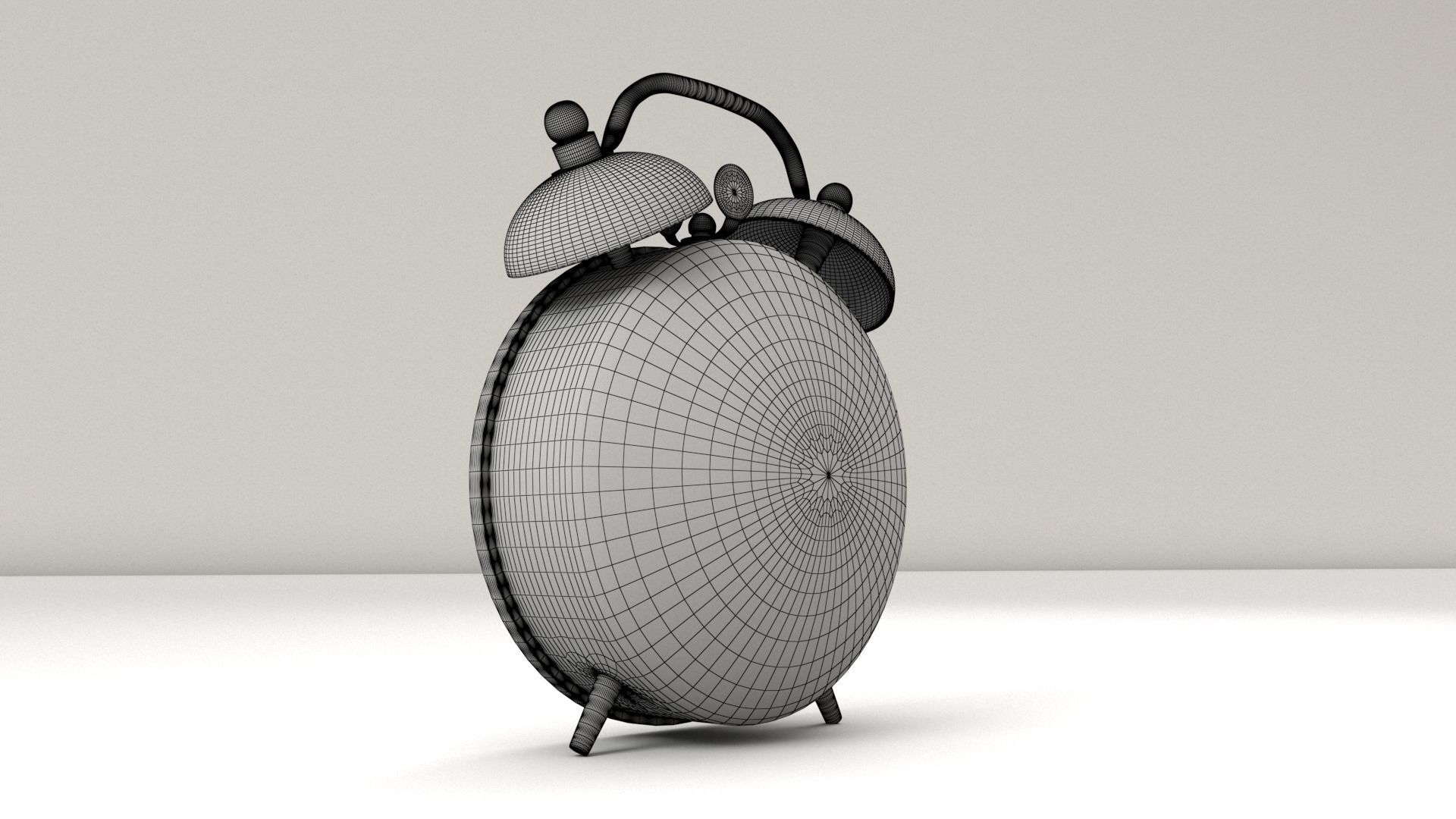 Old Alarm Clock 3D model_8