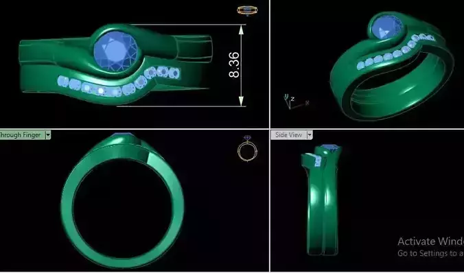 Women ring 3D print model