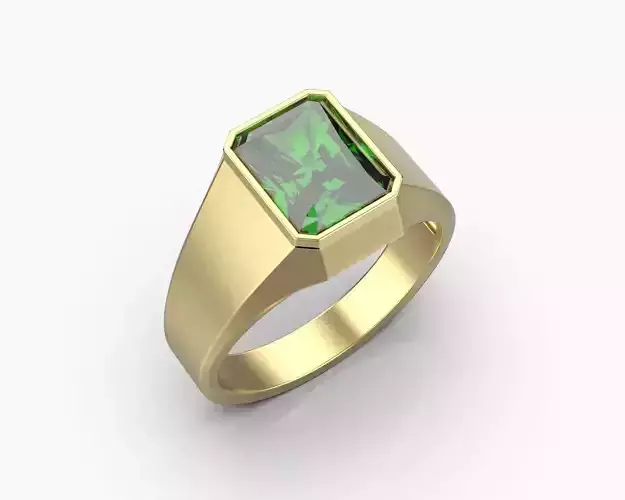 Fashion mens womens simple stone ring