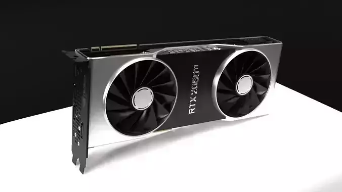 Nvidia GeForce RTX 2080 Ti Founders Edition 3D model | CGTrader
