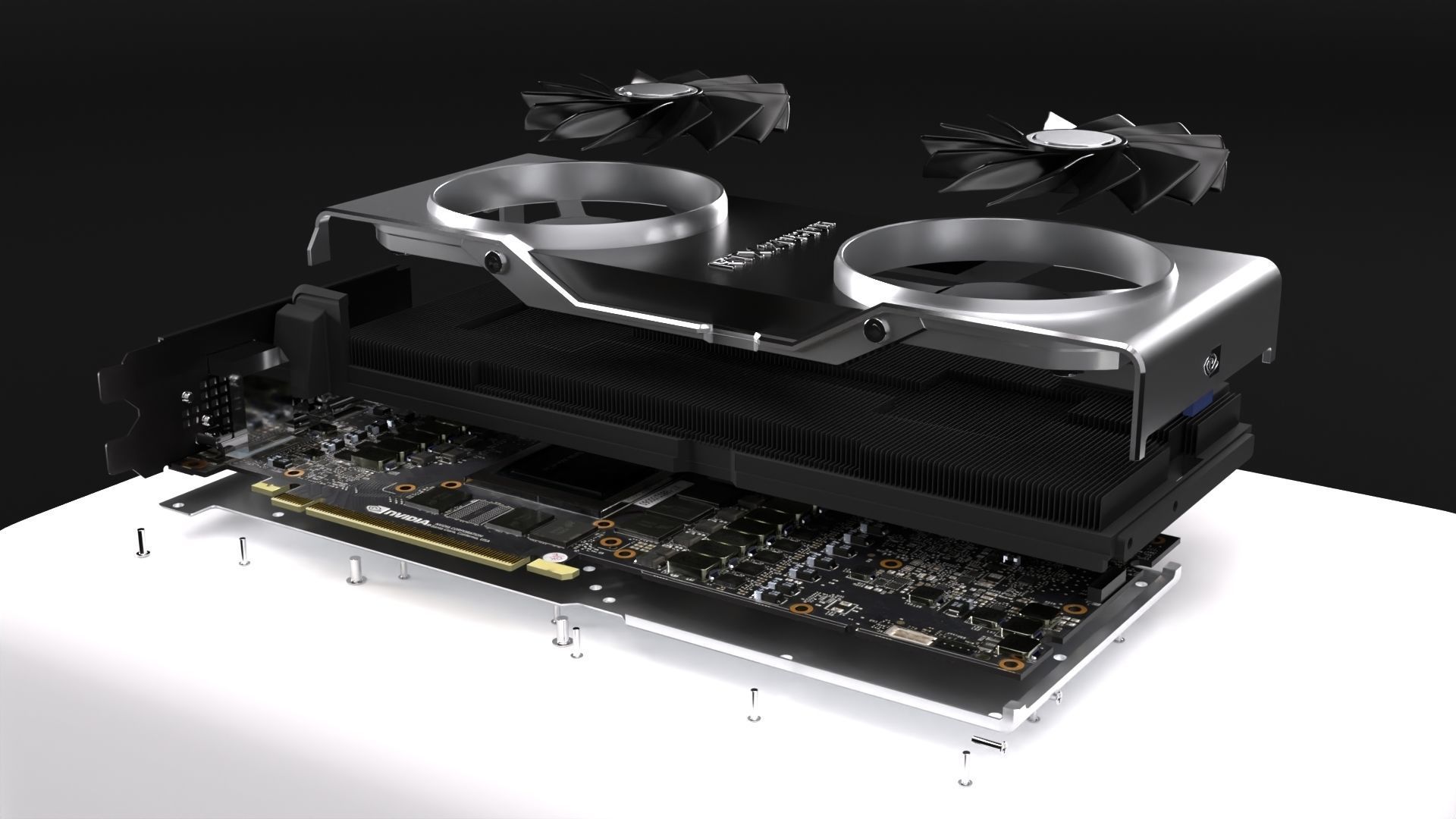 Nvidia GeForce RTX 2080 Ti Founders Edition 3D model_5