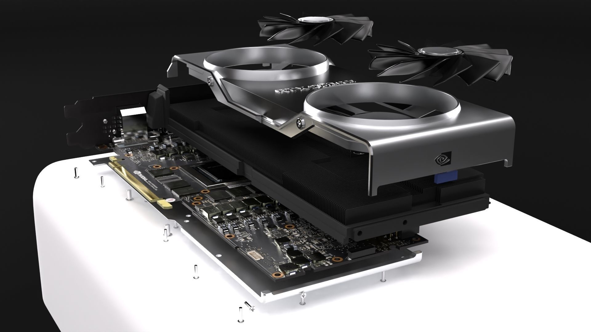 Nvidia GeForce RTX 2080 Ti Founders Edition 3D model_7
