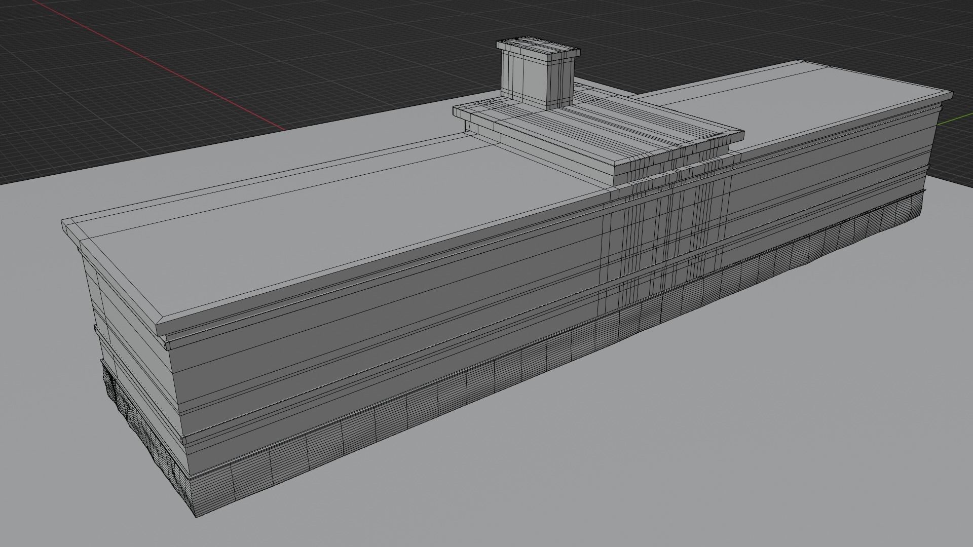Old Vintage School 3D model_6