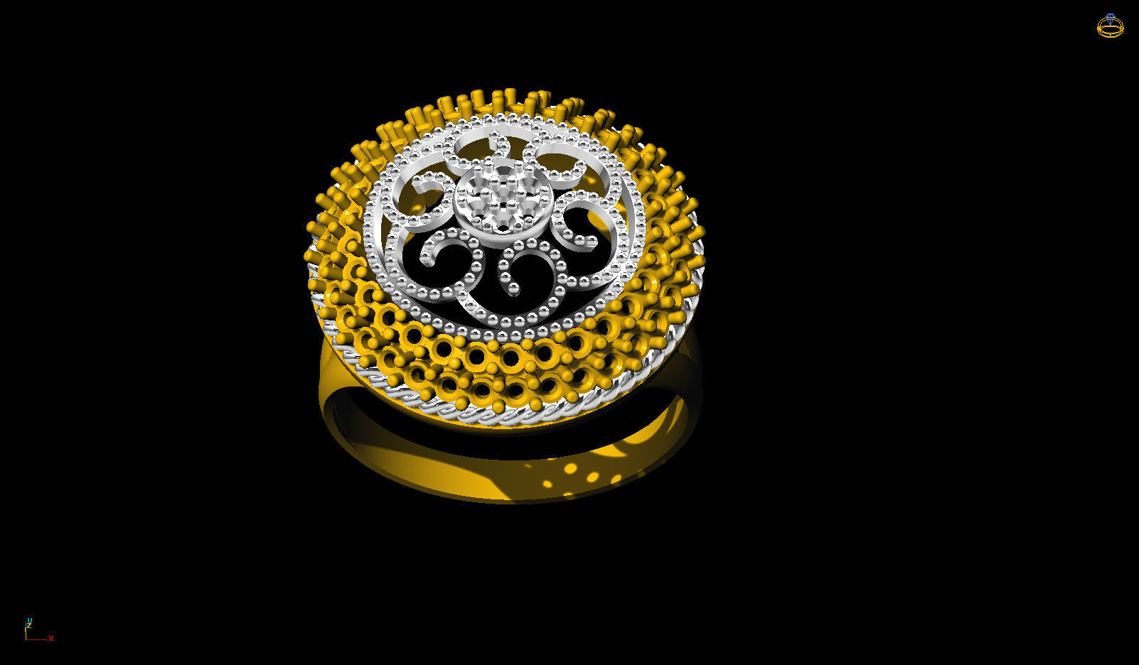 Infinity ring 3D model_8