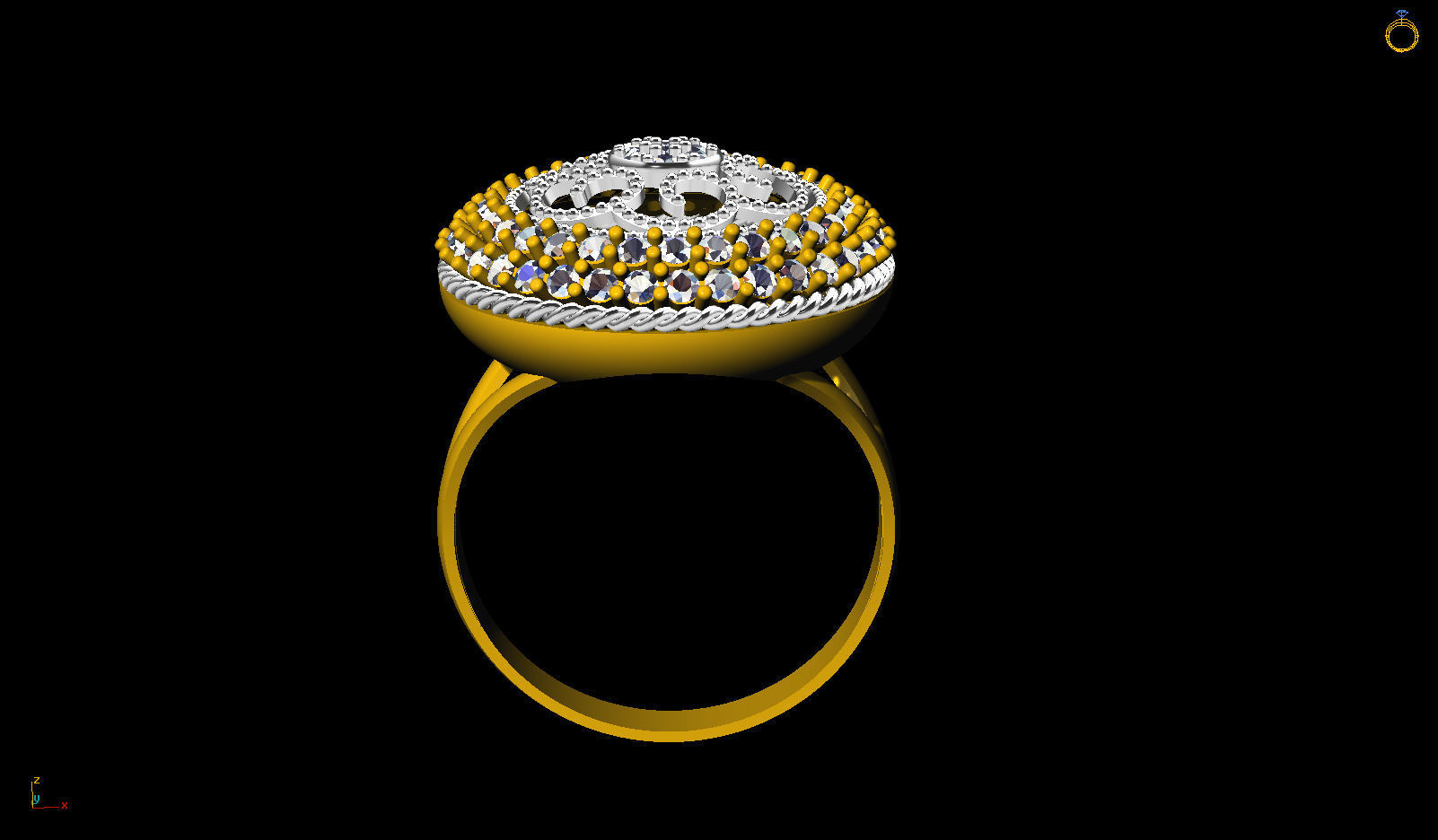 Infinity ring 3D model_1