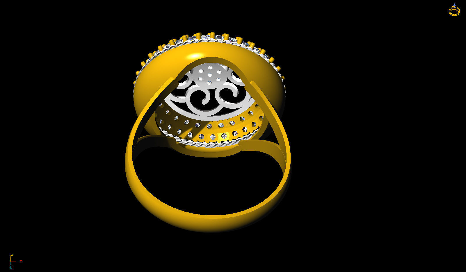 Infinity ring 3D model_9
