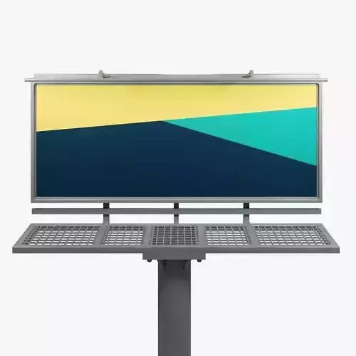 Billboard on pole 3D model