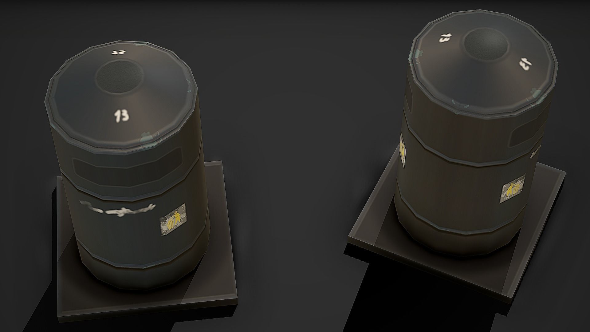 Street Props Pack vol 01 - Low Poly Game Ready 3D Model Collection_28