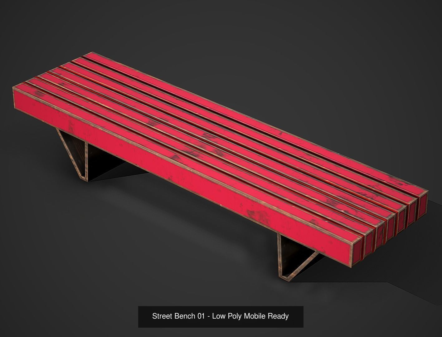 Street Props Pack vol 01 - Low Poly Game Ready 3D Model Collection_14