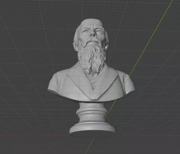 Fyodor Dostoevsky 3D print model_3
