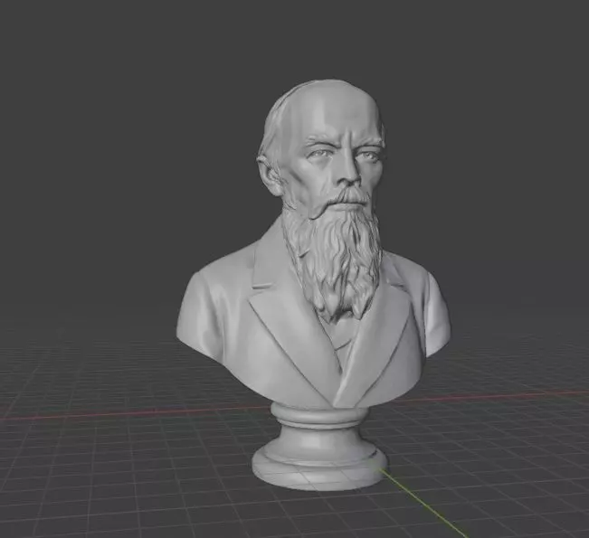 Fyodor Dostoevsky 3D print model_16