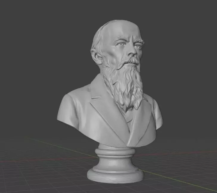 Fyodor Dostoevsky 3D print model_17
