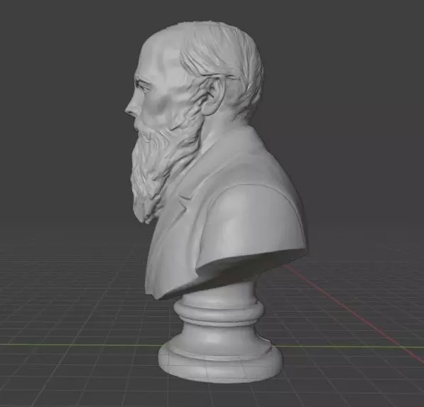 Fyodor Dostoevsky 3D print model_21