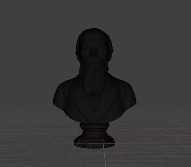 Fyodor Dostoevsky 3D print model_13