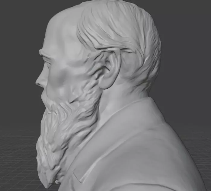 Fyodor Dostoevsky 3D print model_12