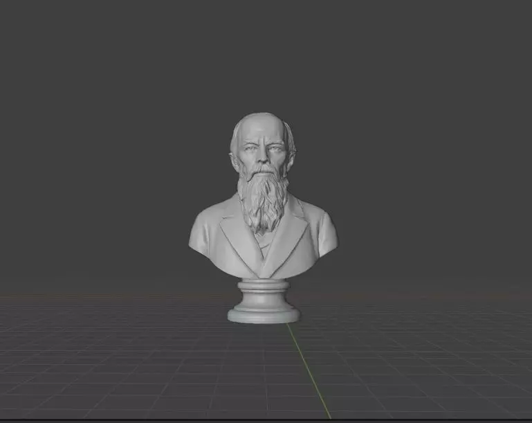 Fyodor Dostoevsky 3D print model_0