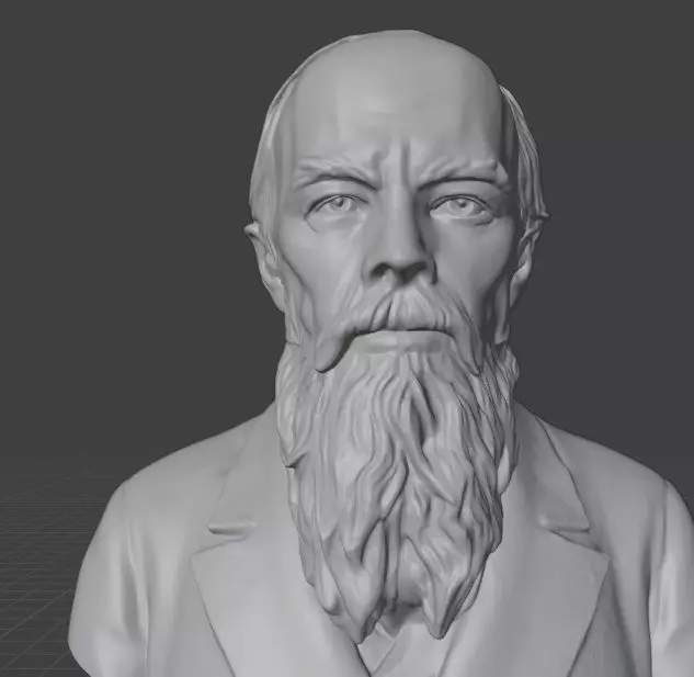 Fyodor Dostoevsky 3D print model_8