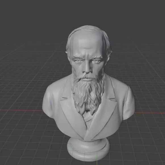 Fyodor Dostoevsky 3D print model_2