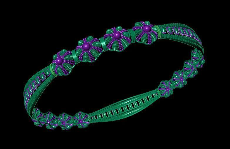 Bracelet 3D print model_3