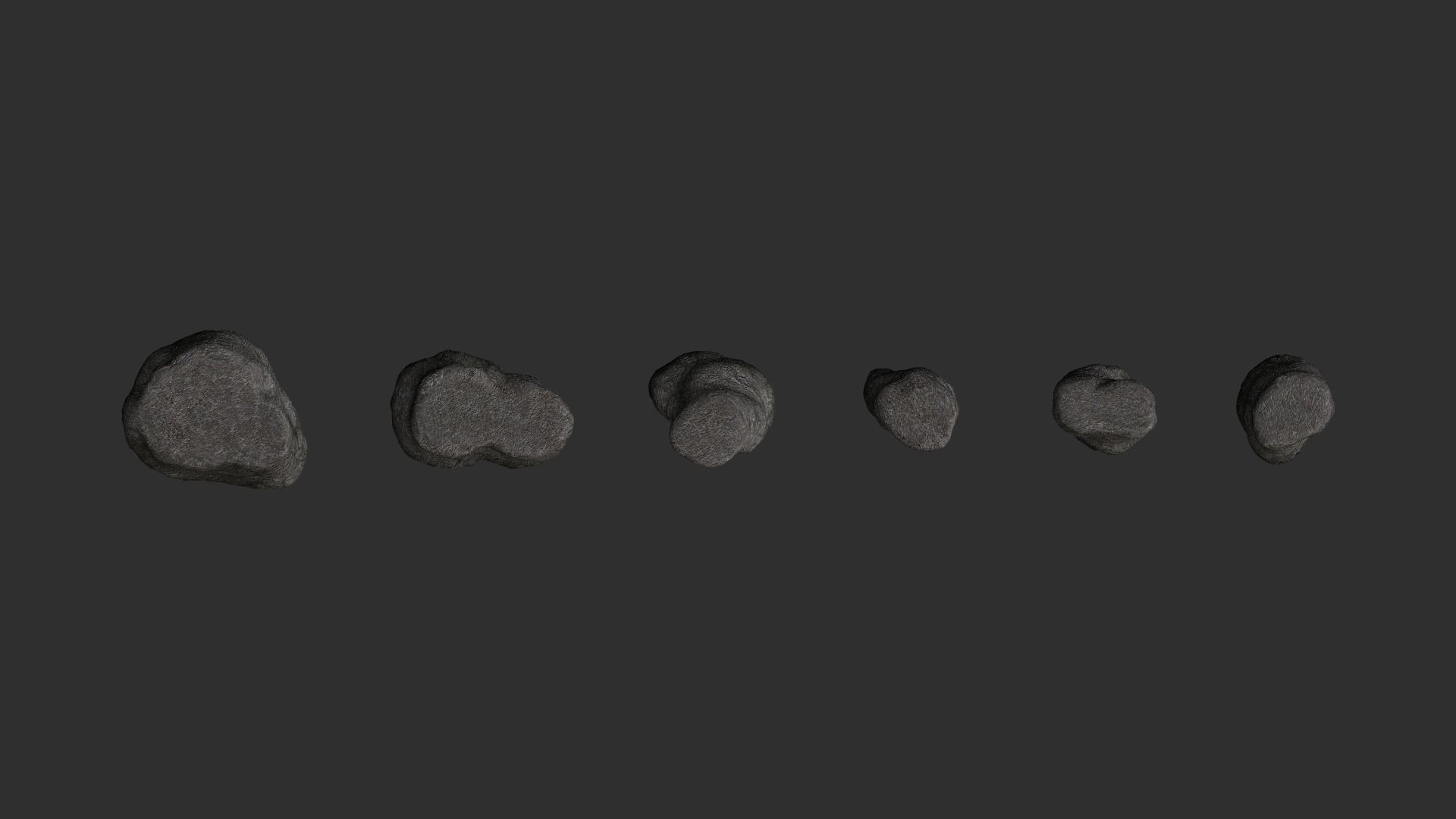 Base Rocks Combo Low-poly 3D model_14