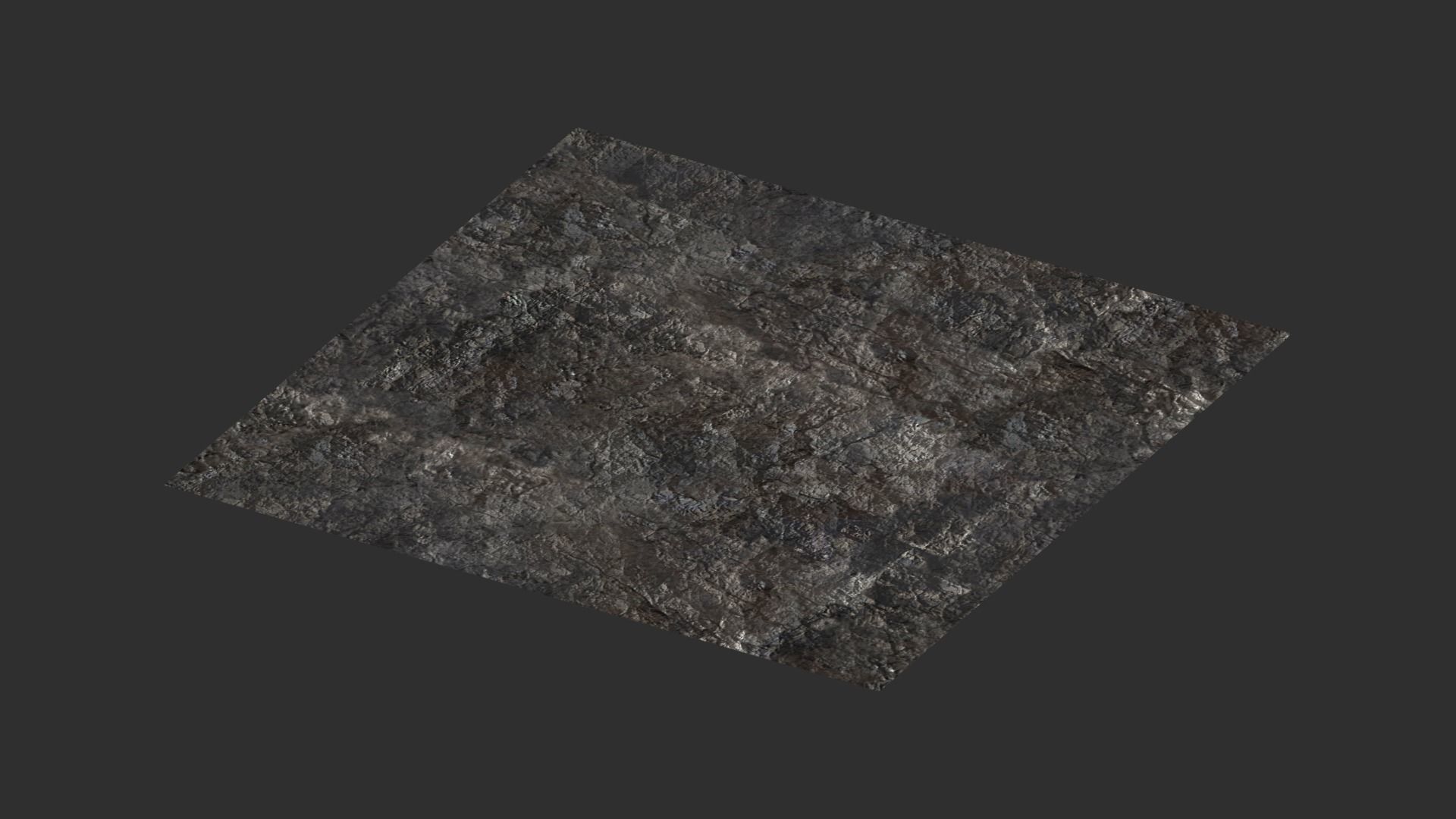 Base Rocks Combo Low-poly 3D model_6
