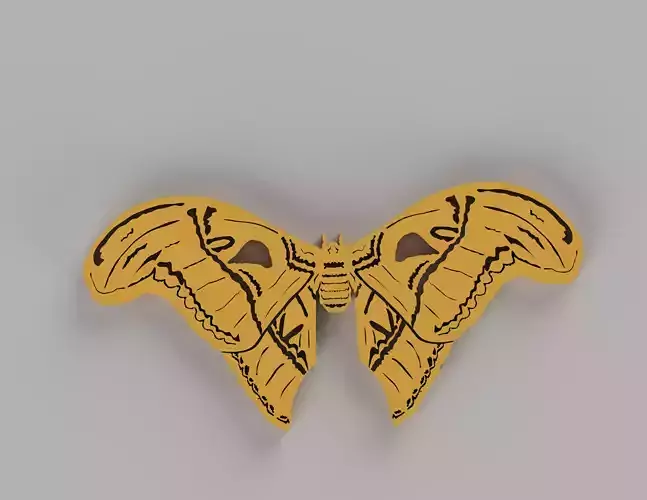 Moth Wall Art by Mels3D 3D print model