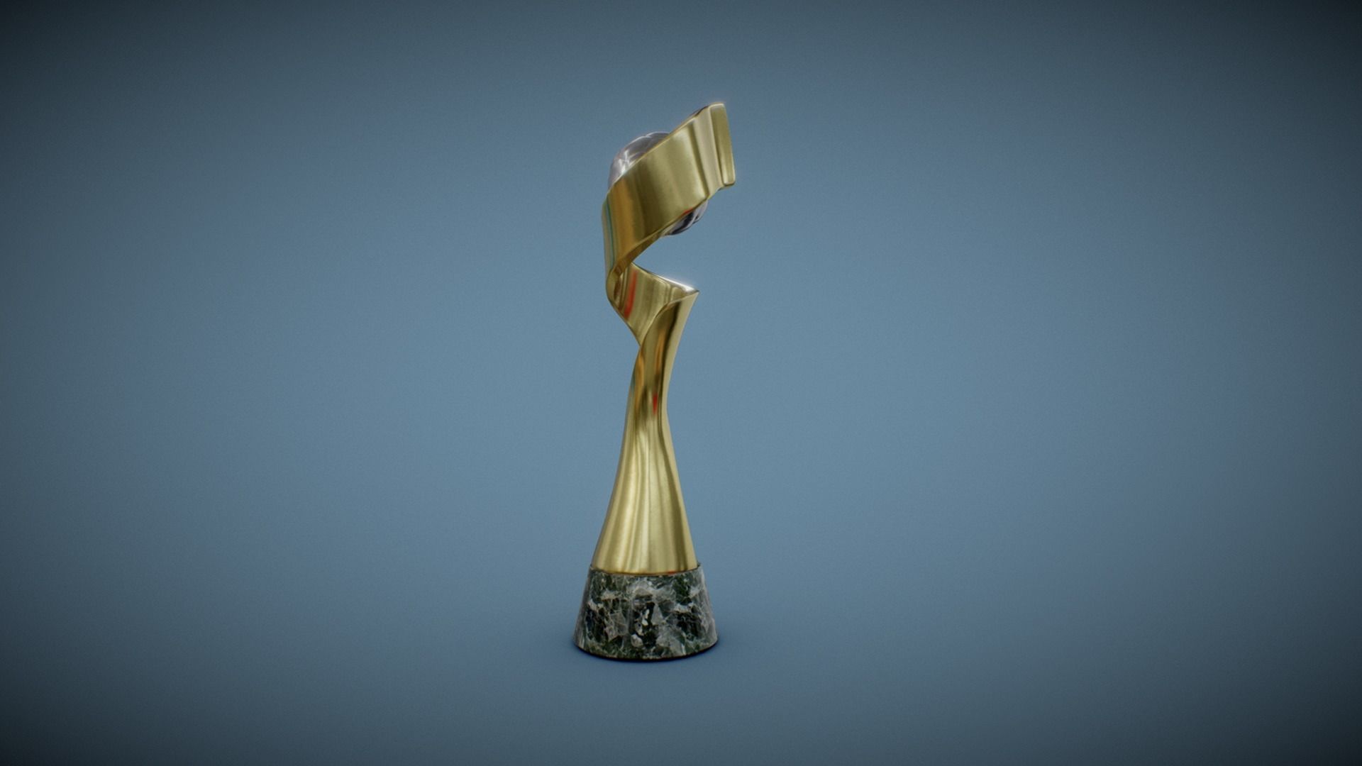 FIFA Womans World Cup Trophy Low-poly 3D model_3